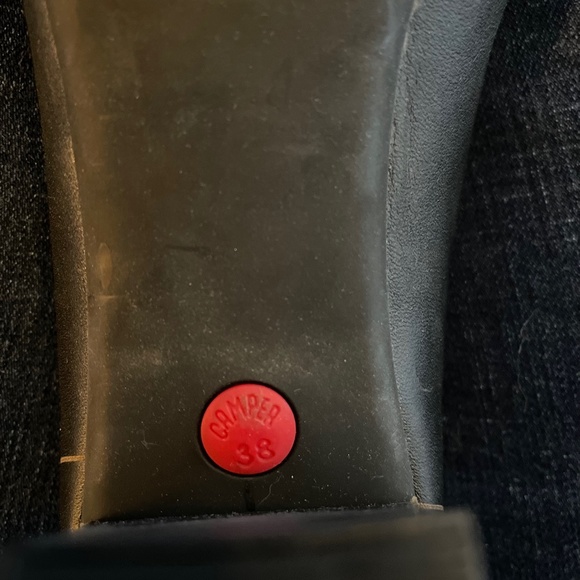 Camper low black heels retro size 38/8 barely worn! - Picture 2 of 5